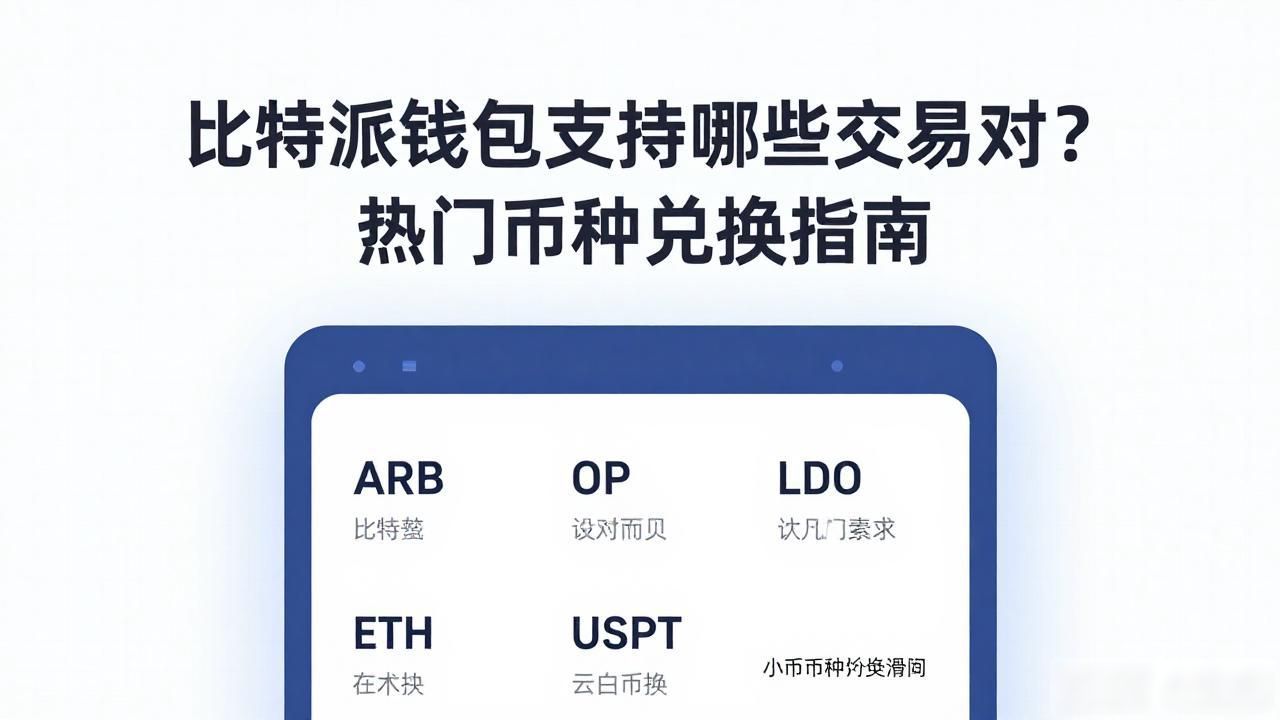 比特派钱包支持哪些交易对？热门币种兑换指南