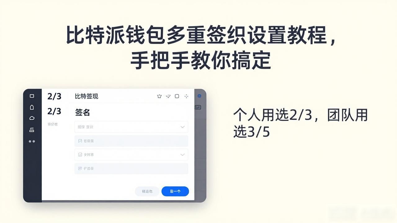 比特派钱包多重签名设置教程，手把手教你搞定