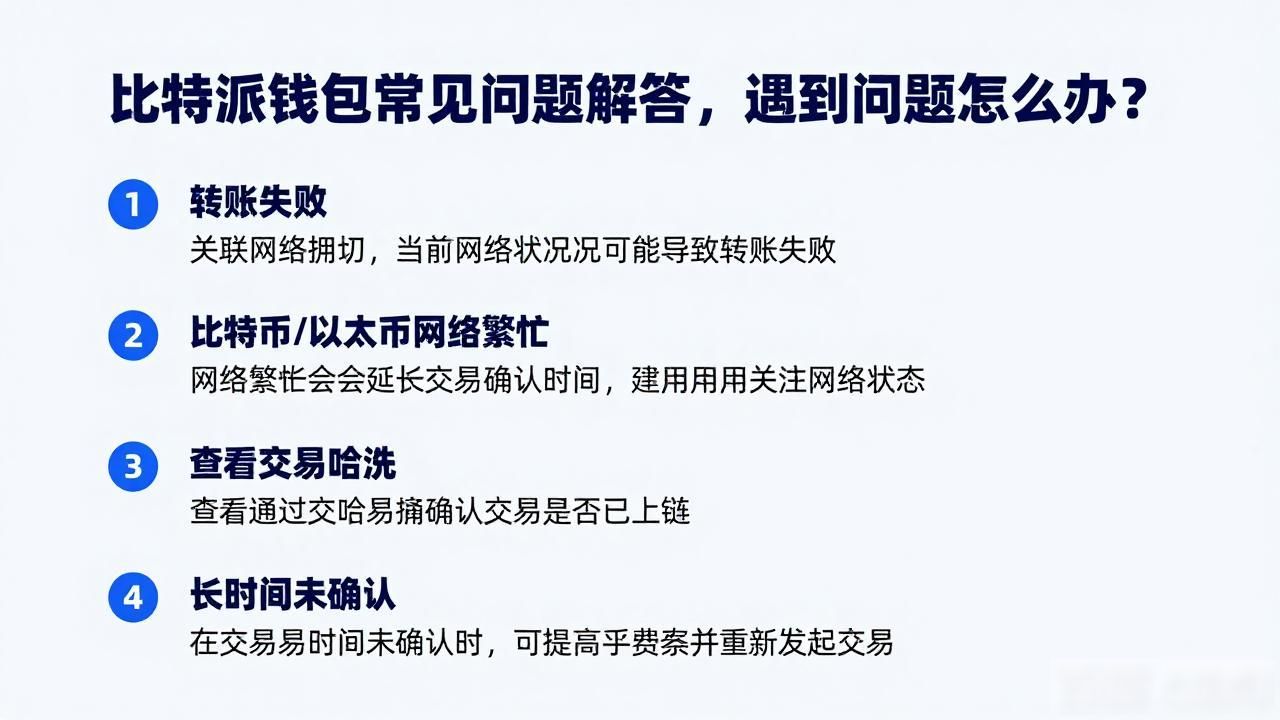 使用比特派钱包的常见问题及解决方案_比特派钱包助记词顺序错误解决_比特派钱包常见故障及解决方法