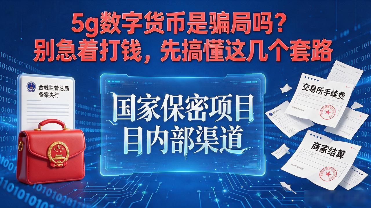 5g数字货币是骗局吗？别急着打钱，先搞懂这几个套路
