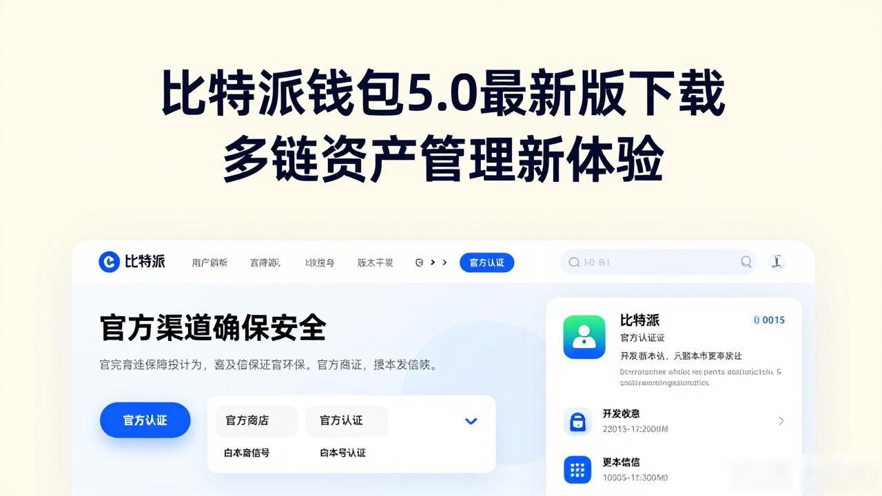 比特派钱包5.0最新版下载 多链资产管理新体验
