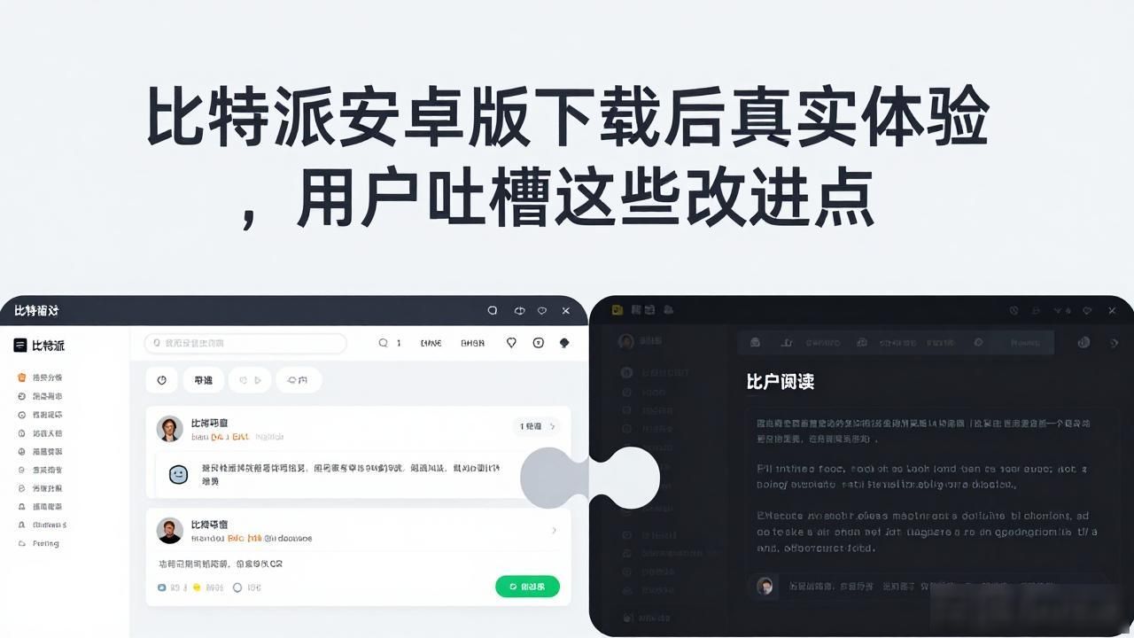 比特派安卓版下载体验_比特派安卓版下载的用户反应与产品改进_比特派操作界面复杂问题
