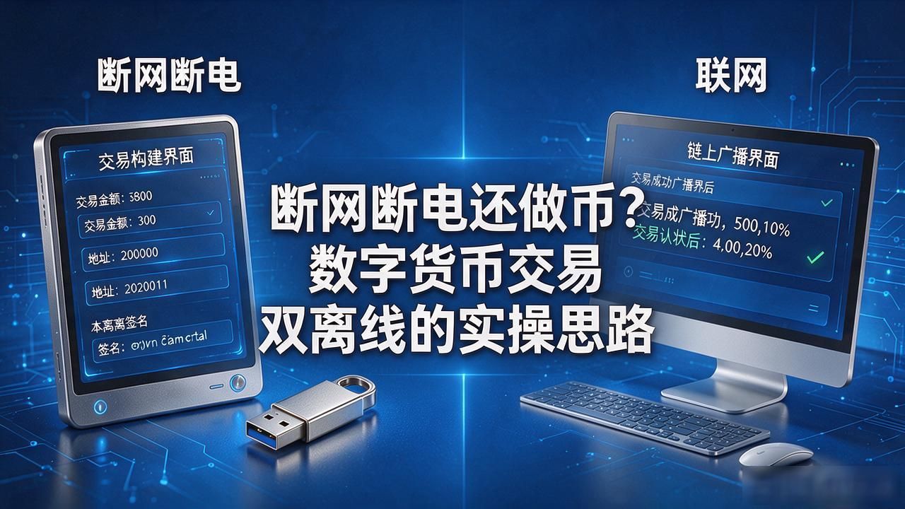 断网断电还做币？数字货币交易双离线的实操思路