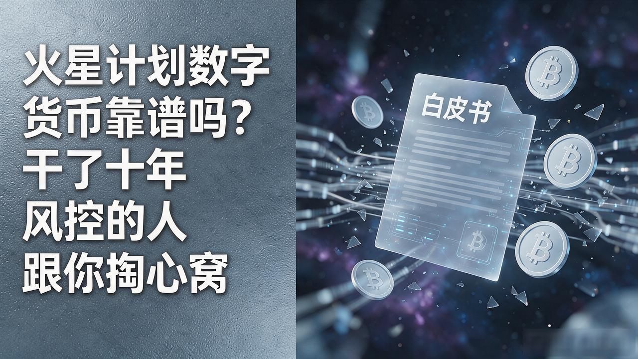 火星计划数字货币靠谱吗？干了十年风控的人跟你掏心窝
