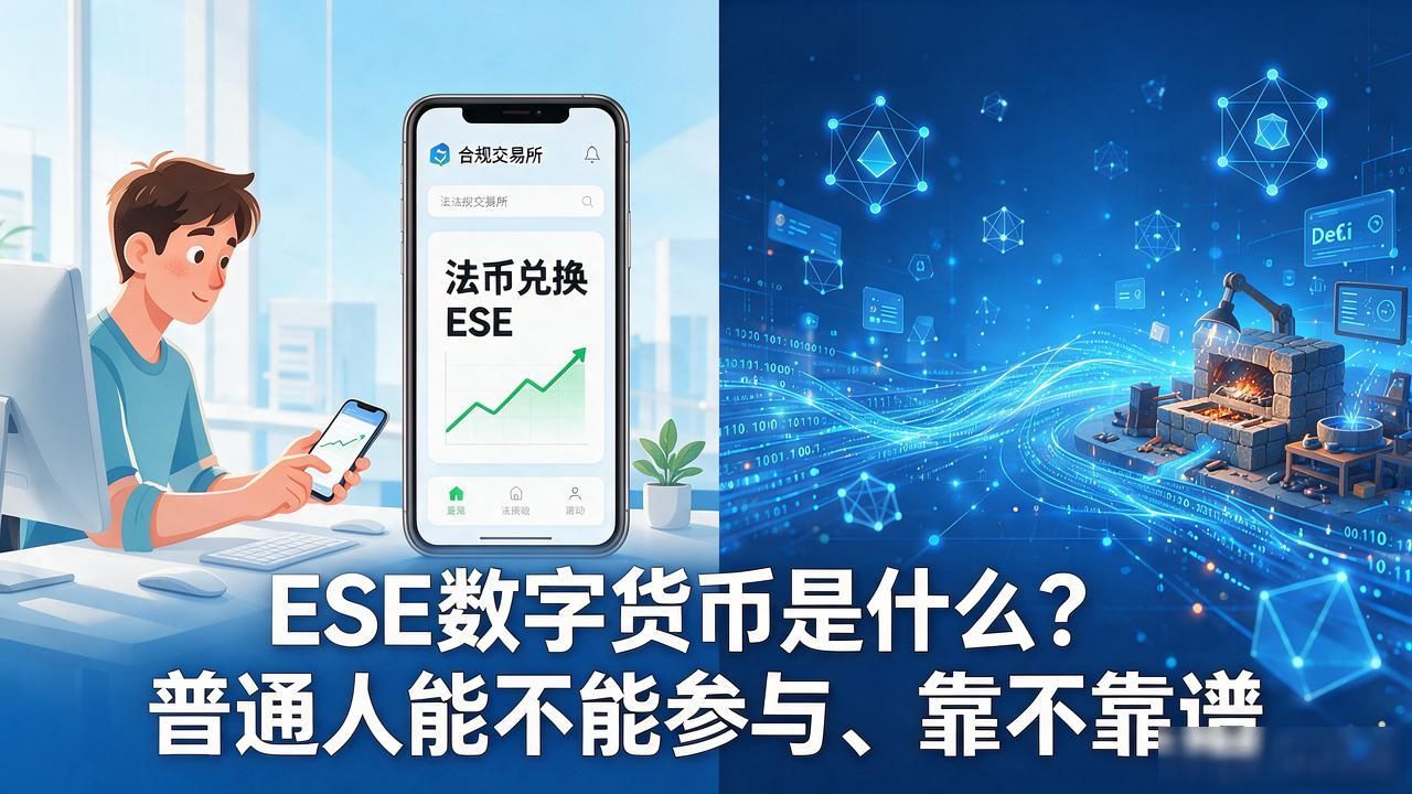 ESE数字货币是什么？普通人能不能参与、靠不靠谱