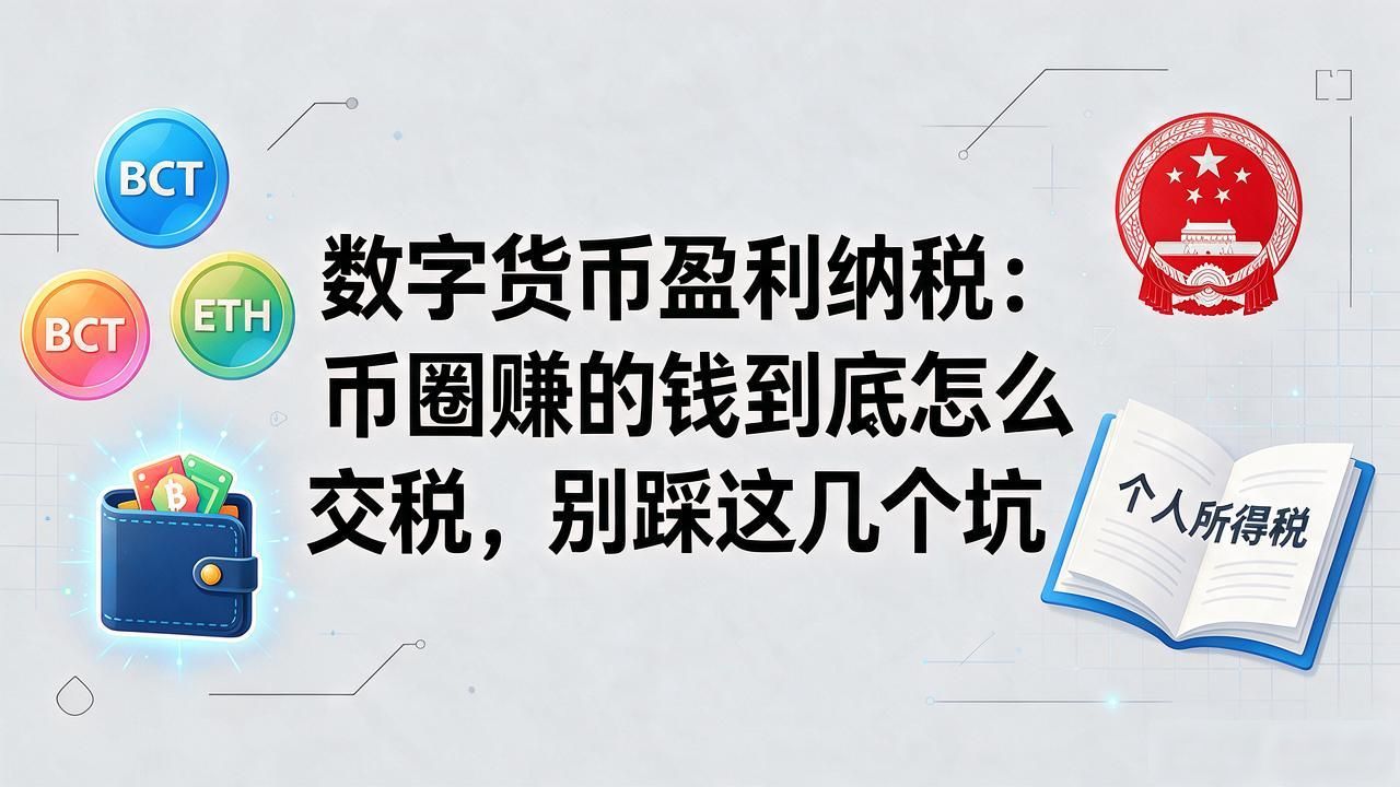 数字货币盈利纳税：币圈赚的钱到底怎么交税，别踩这几个坑