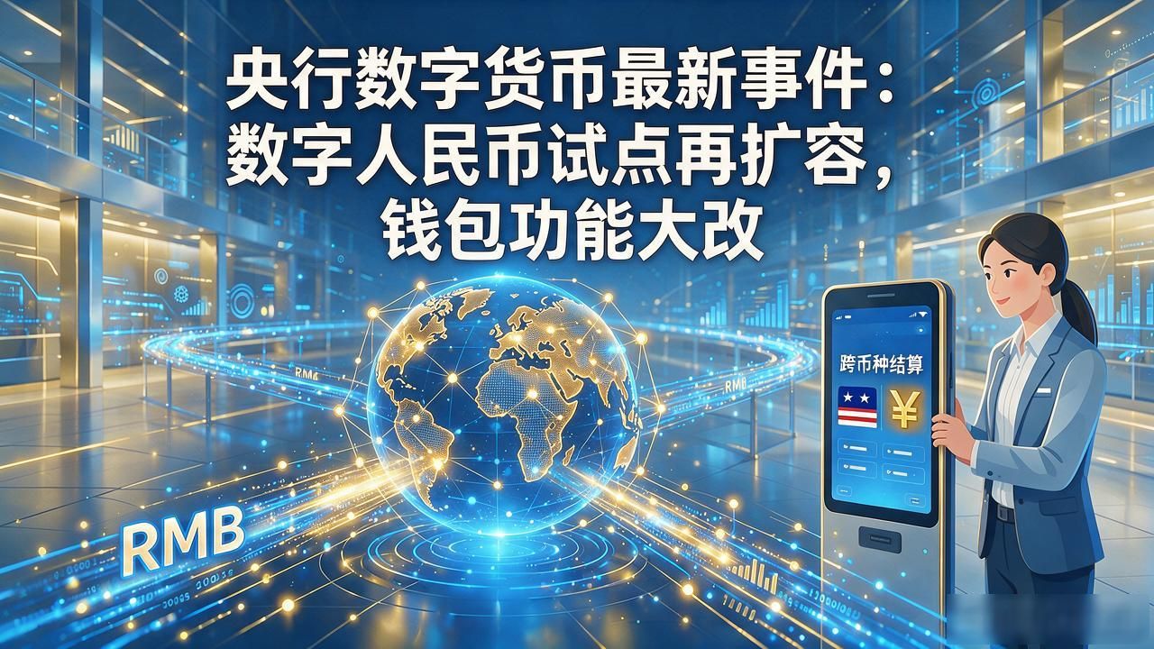 央行数字货币最新事件：数字人民币试点再扩容，钱包功能大改