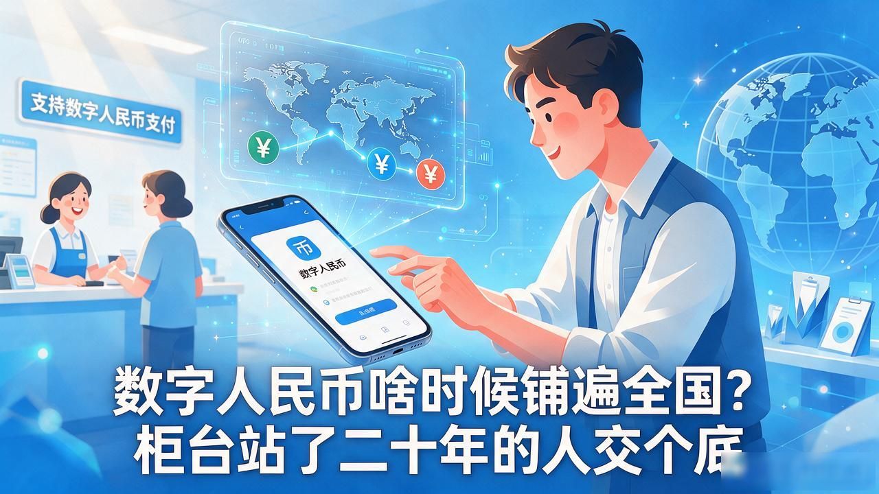 数字人民币啥时候铺遍全国？柜台站了二十年的人交个底