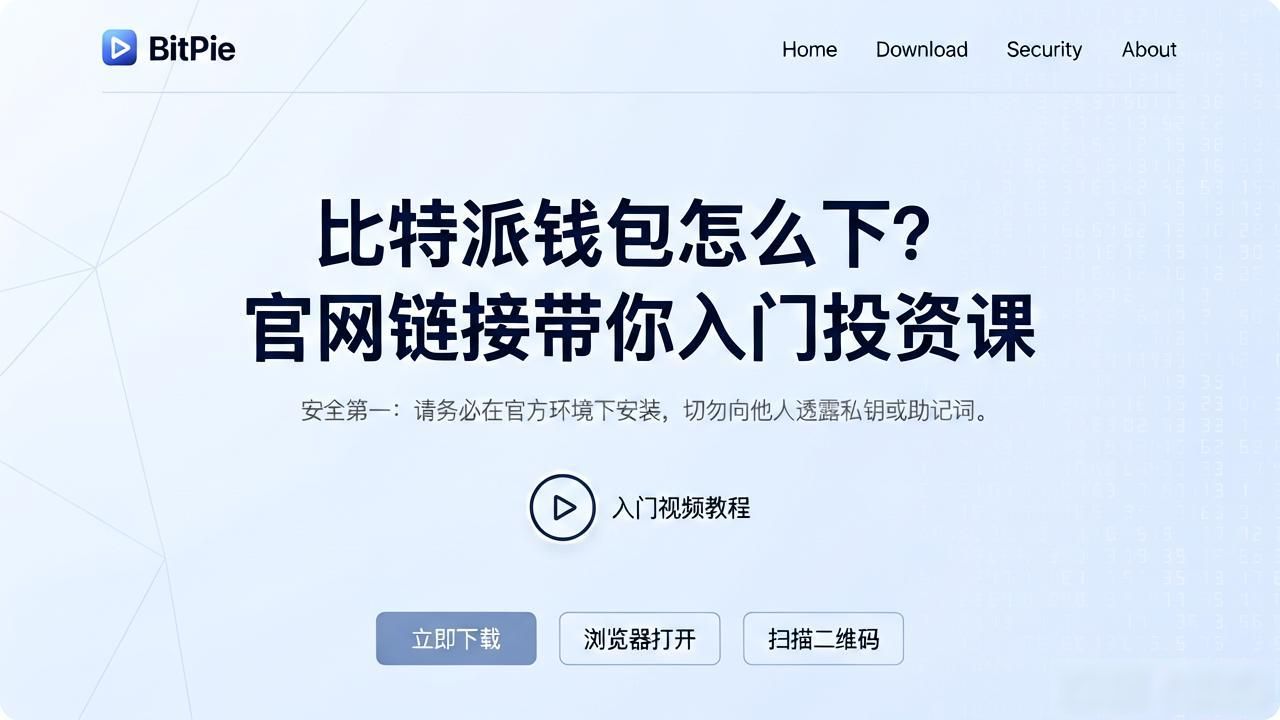 比特派钱包怎么下？官网链接带你入门投资课