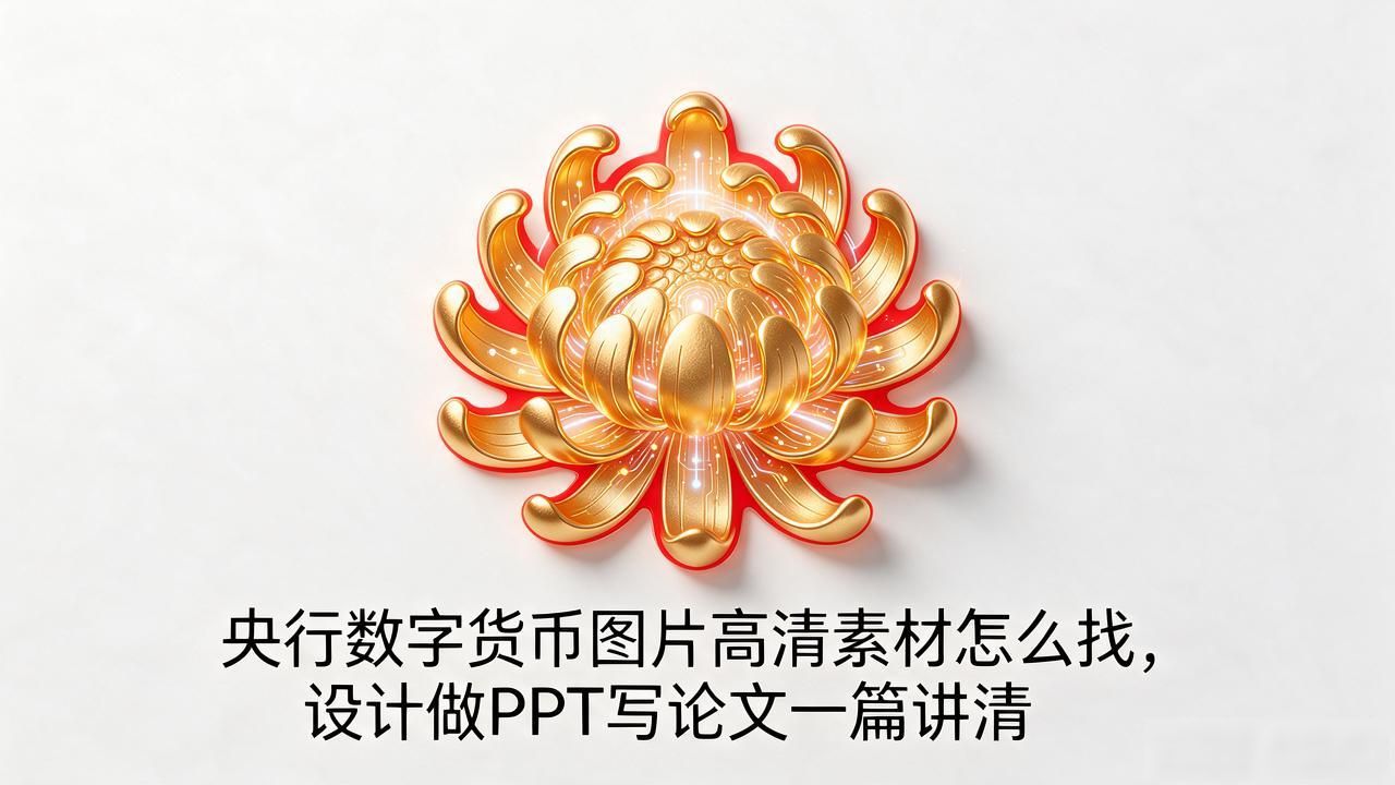 央行数字货币图片高清素材怎么找，设计做PPT写论文一篇讲清