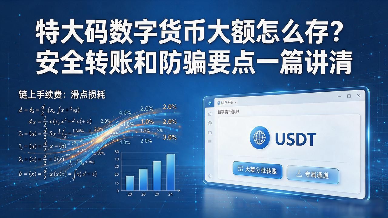 特大码数字货币大额怎么存？安全转账和防骗要点一篇讲清