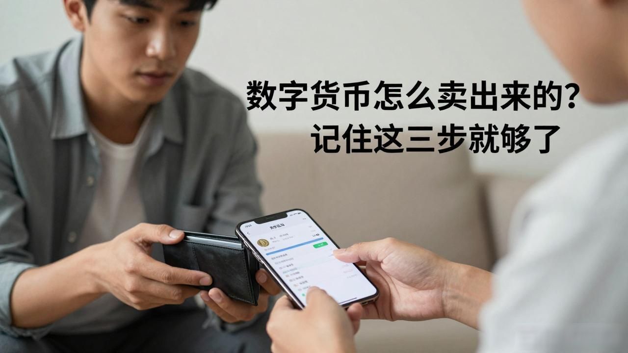 数字货币怎么卖出来的？记住这三步就够了