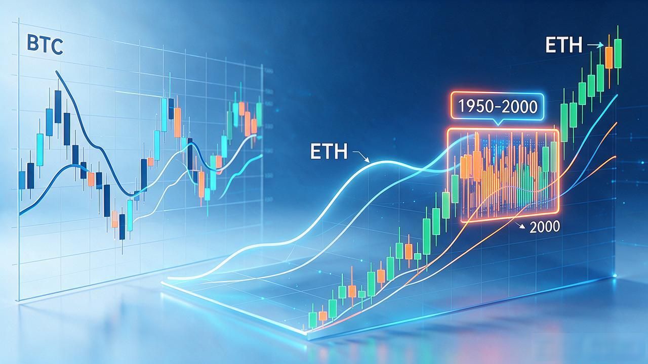 下周数字货币走势怎么看，BTC和ETH关键点位我帮你捋明白