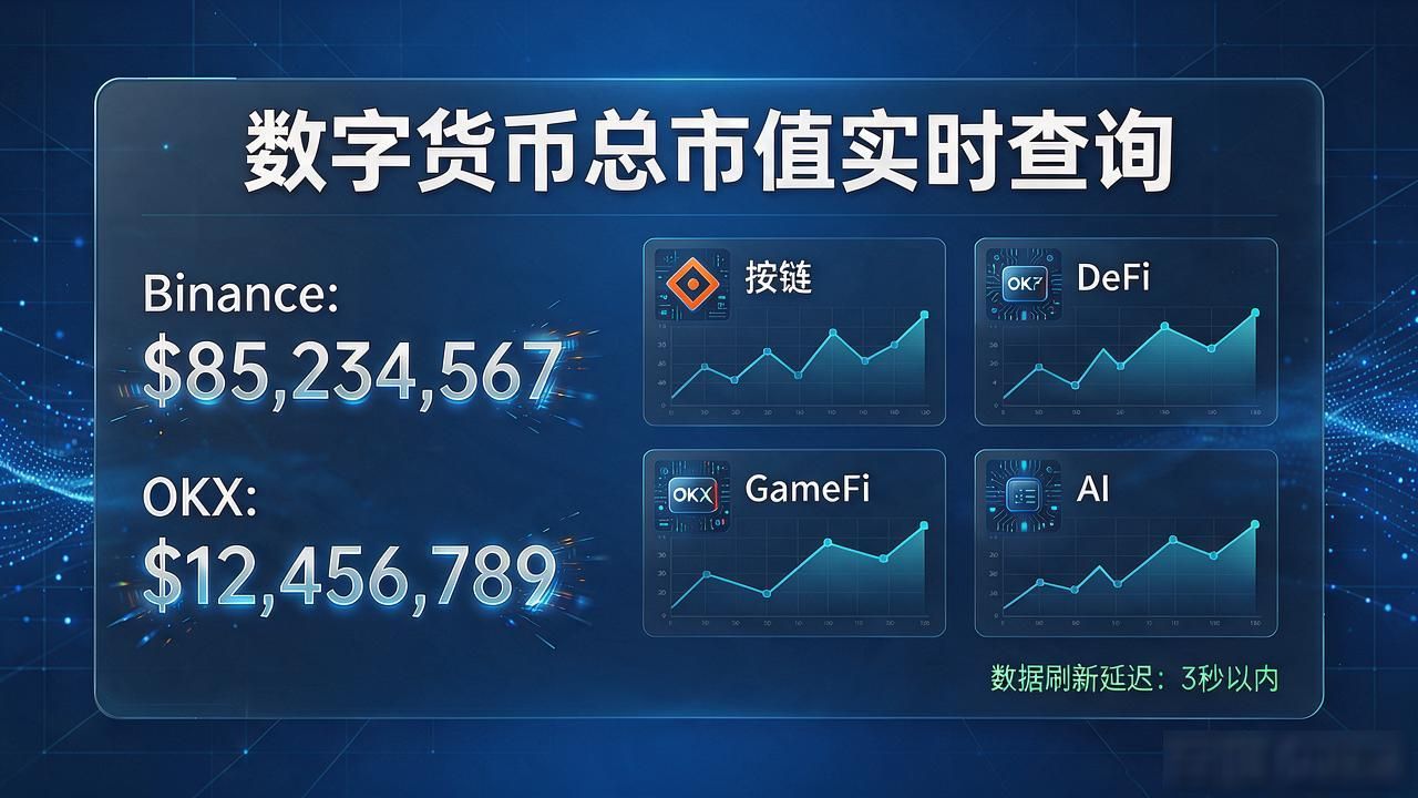 数字货币总市值看哪里？盯了三年币市的老韭菜推荐这几个网站