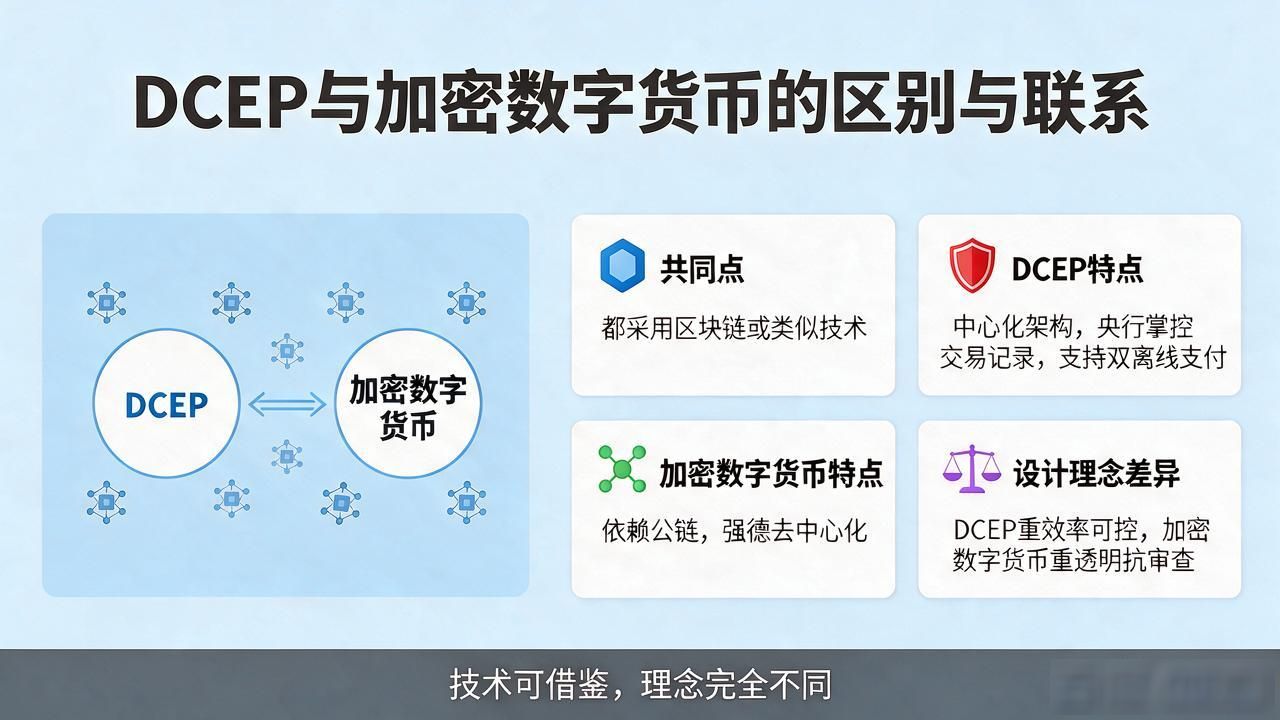 DCEP与加密数字货币：一文读懂区别与联系