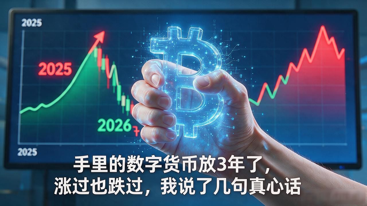 手里的数字货币放3年了，涨过也跌过，我说了几句真心话