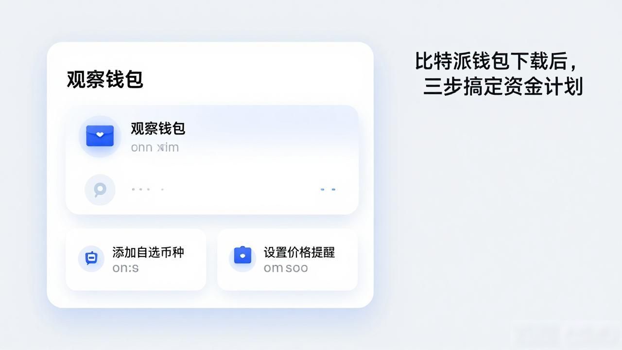 比特派钱包下载后，三步搞定资金计划