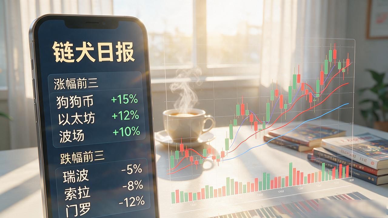 想查今日数字货币价格？链犬日报每日币价行情帮你盯紧