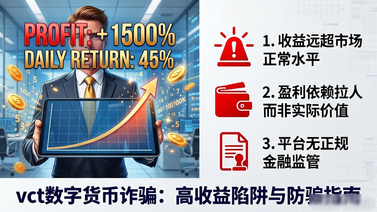 vct数字货币诈骗：高收益陷阱与防骗指南