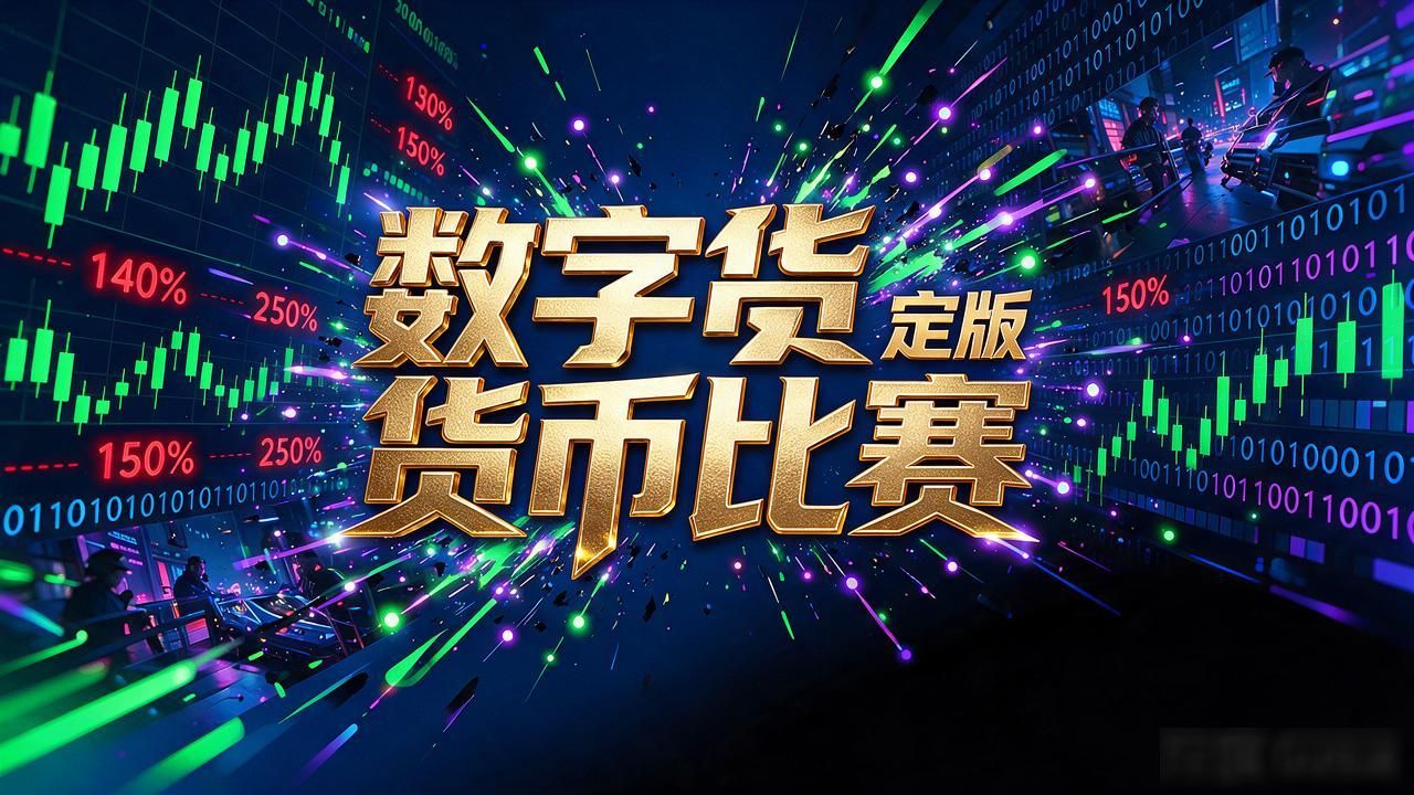 数字货币比赛开场片头设计_动态粒子流区块链节点视觉符号_数字货币比赛开始片头
