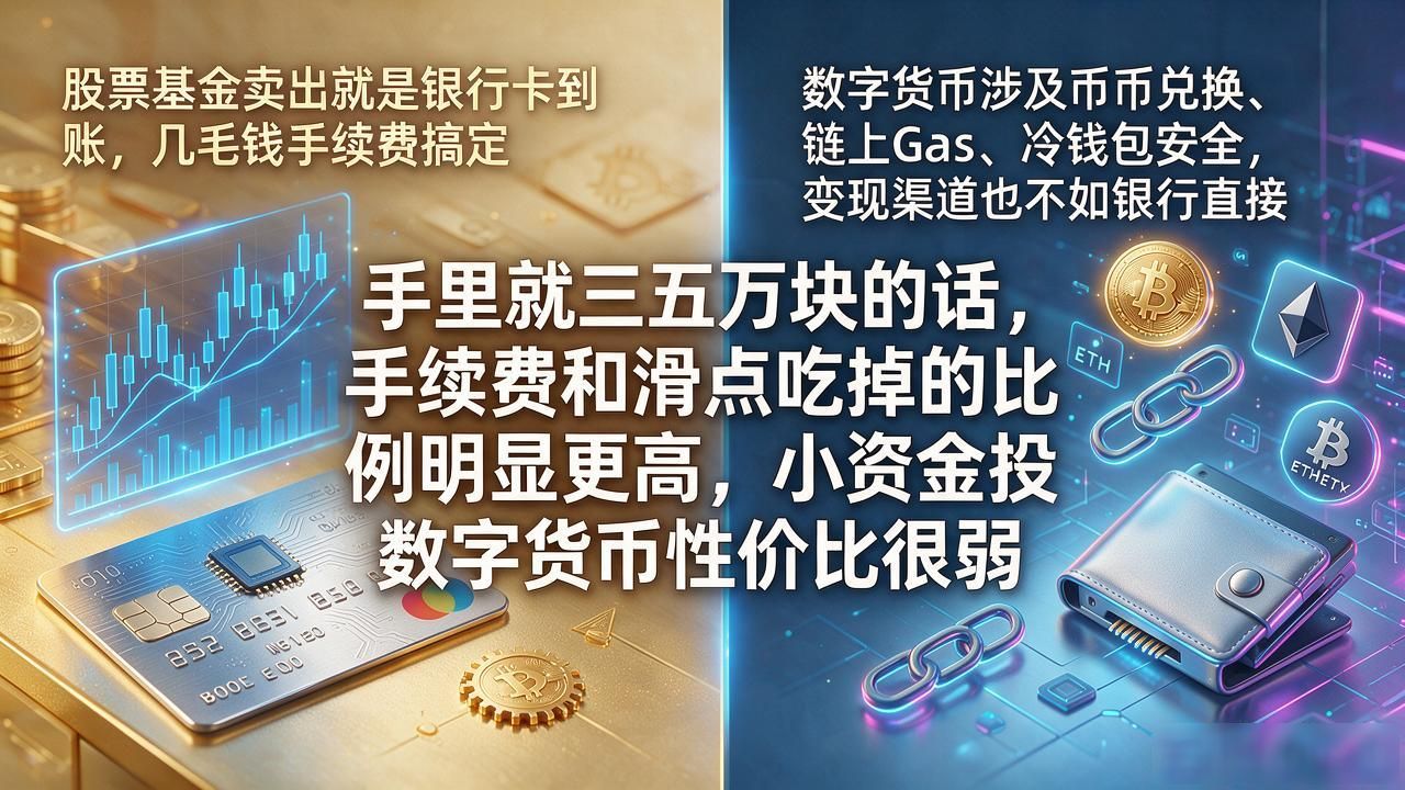 手里只有几万块，投数字货币还是股票基金？过来人帮你把账算明白