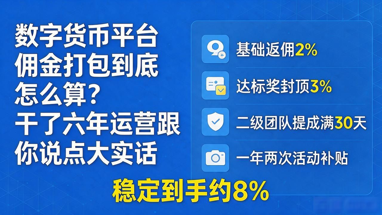 数字货币平台佣金打包到底怎么算？干了六年运营跟你说点大实话