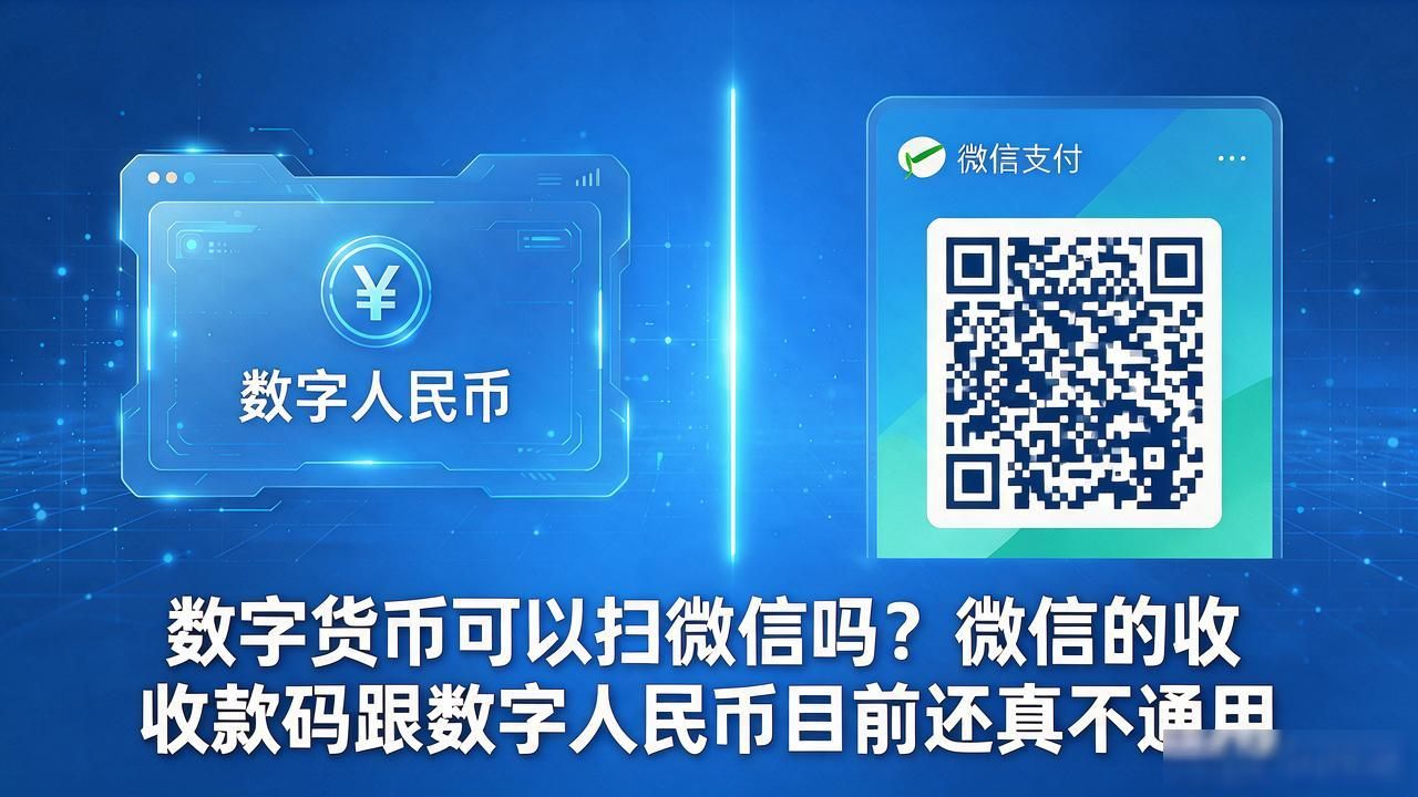 数字货币可以扫微信吗？微信的收款码跟数字人民币目前还真不通用