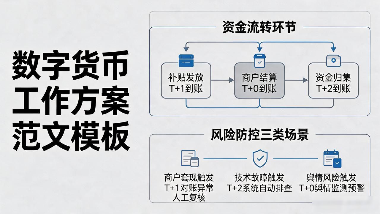数字货币工作方案范文模板，写作框架、核心要点和参考格式一次讲清