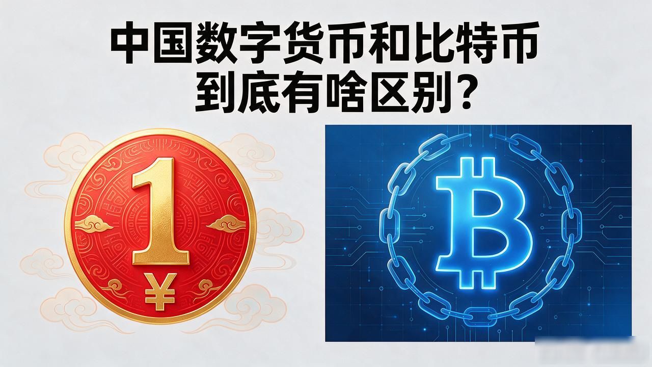 中国数字货币和比特币到底有啥区别？跟咱普通人的钱袋子有啥关系
