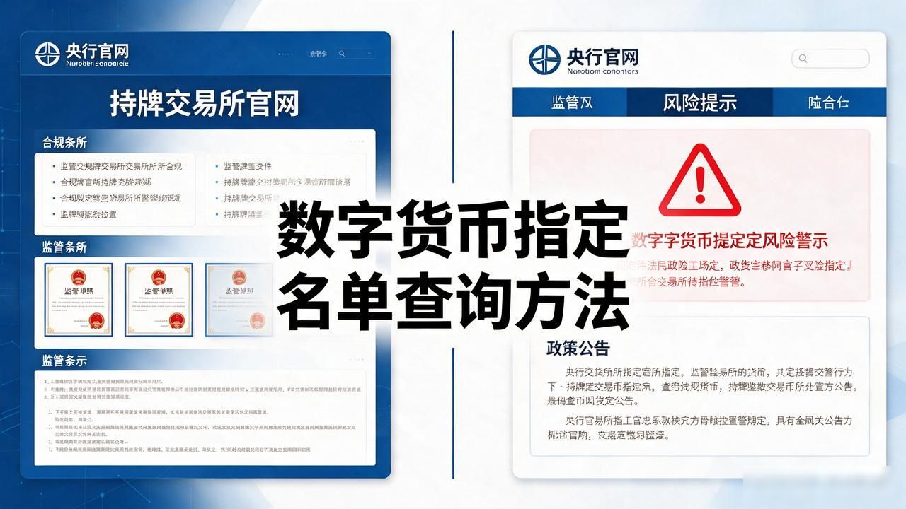 数字货币指定名单有哪些？最新币种汇总、查询方法和避坑要点