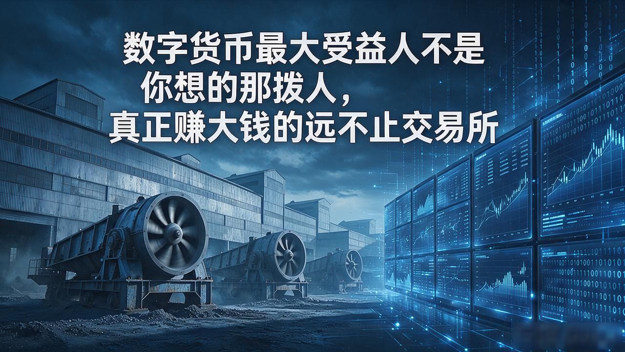 数字货币最大受益人不是你想的那拨人，真正赚大钱的远不止交易所