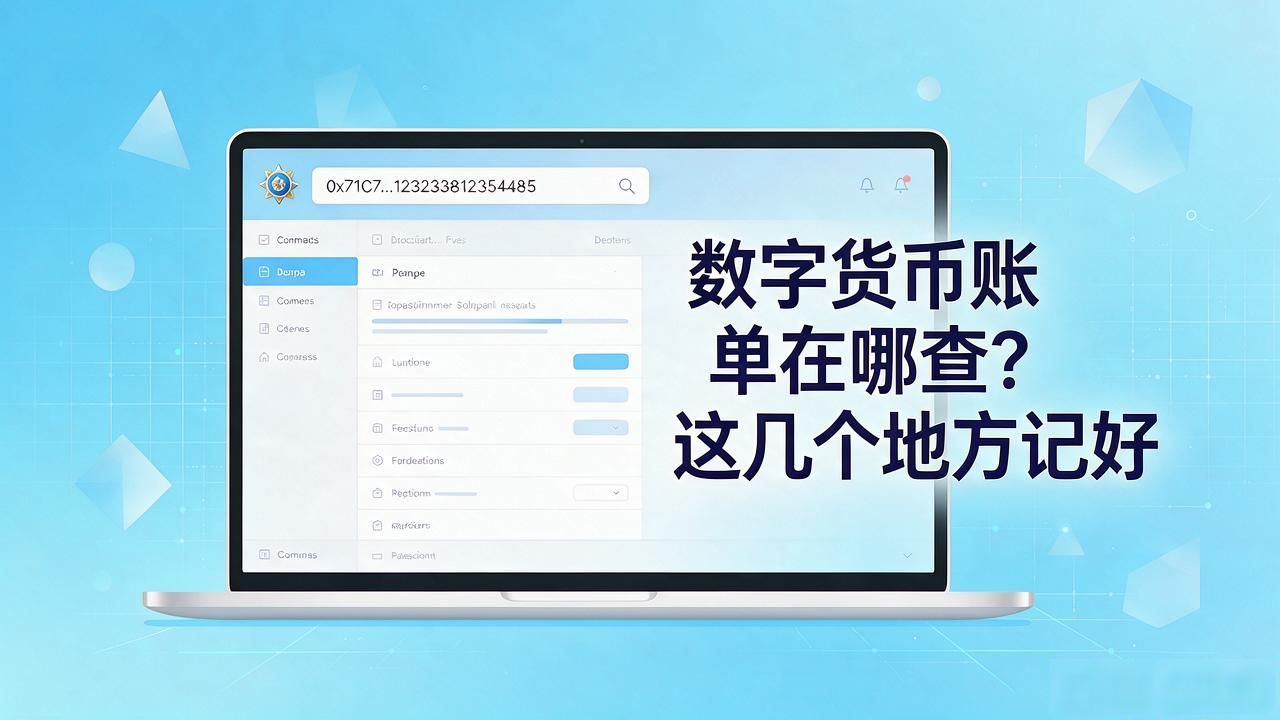 数字货币账单在哪查？这几个地方记好