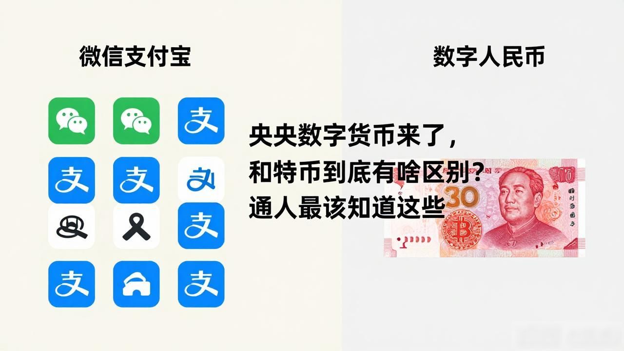 央行数字货币来了，和比特币到底有啥区别？普通人最该知道这些