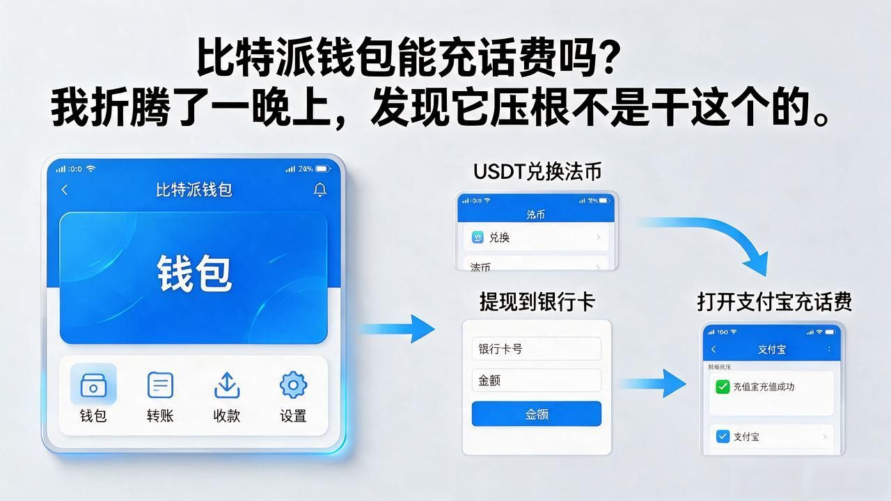 比特派钱包能充话费吗？我折腾了一晚上，发现它压根不是干这个的