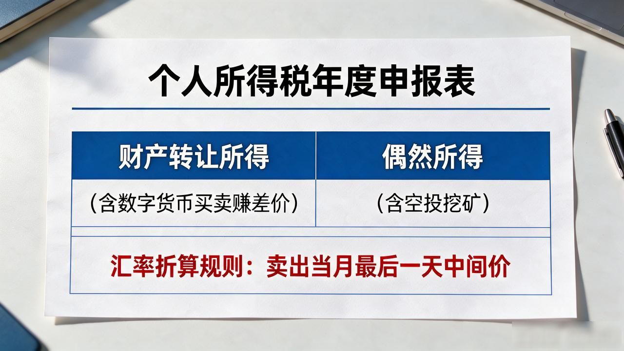 个人手里有数字货币赚了钱，中国税务申报表收益怎么填不踩坑