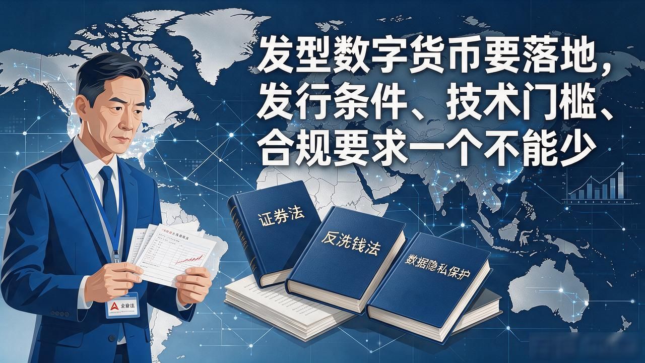 发型数字货币要落地，发行条件、技术门槛、合规要求一个不能少