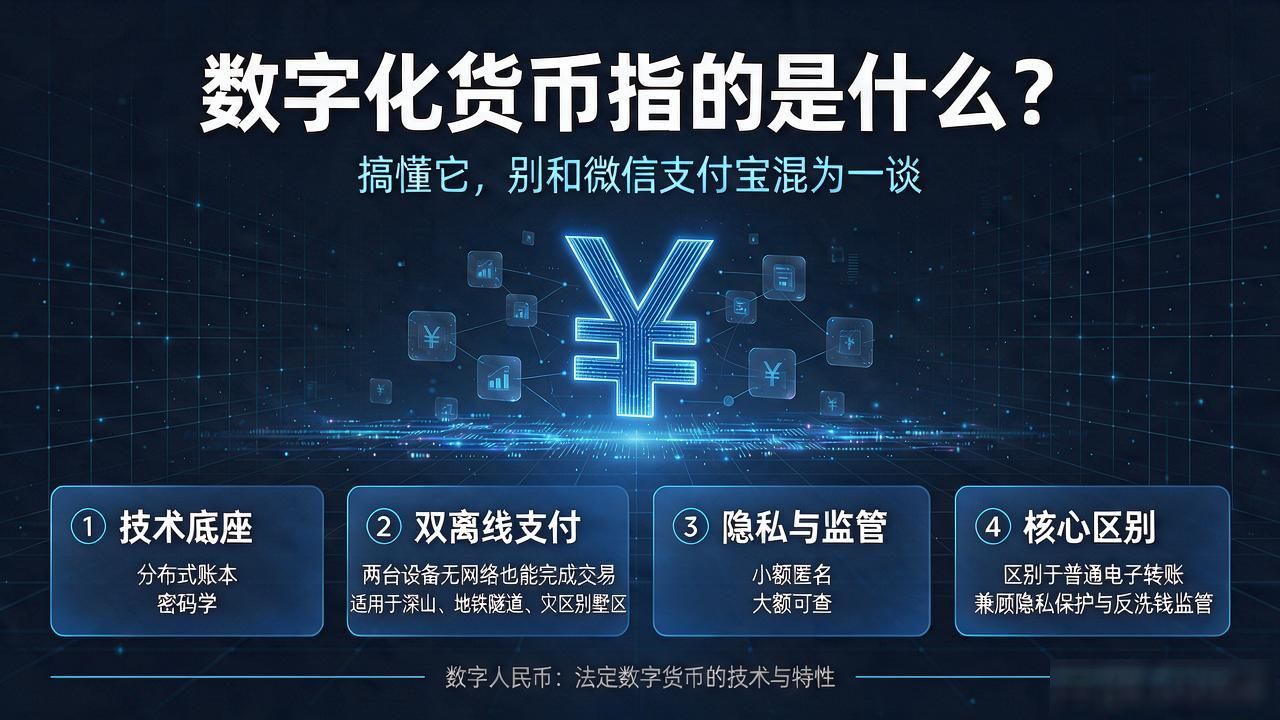 数字化货币指的是什么？搞懂它别和微信支付宝混为一谈