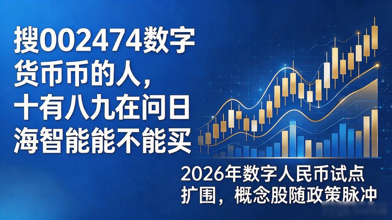 搜002474数字货币的人，十有八九在问日海智能能不能买