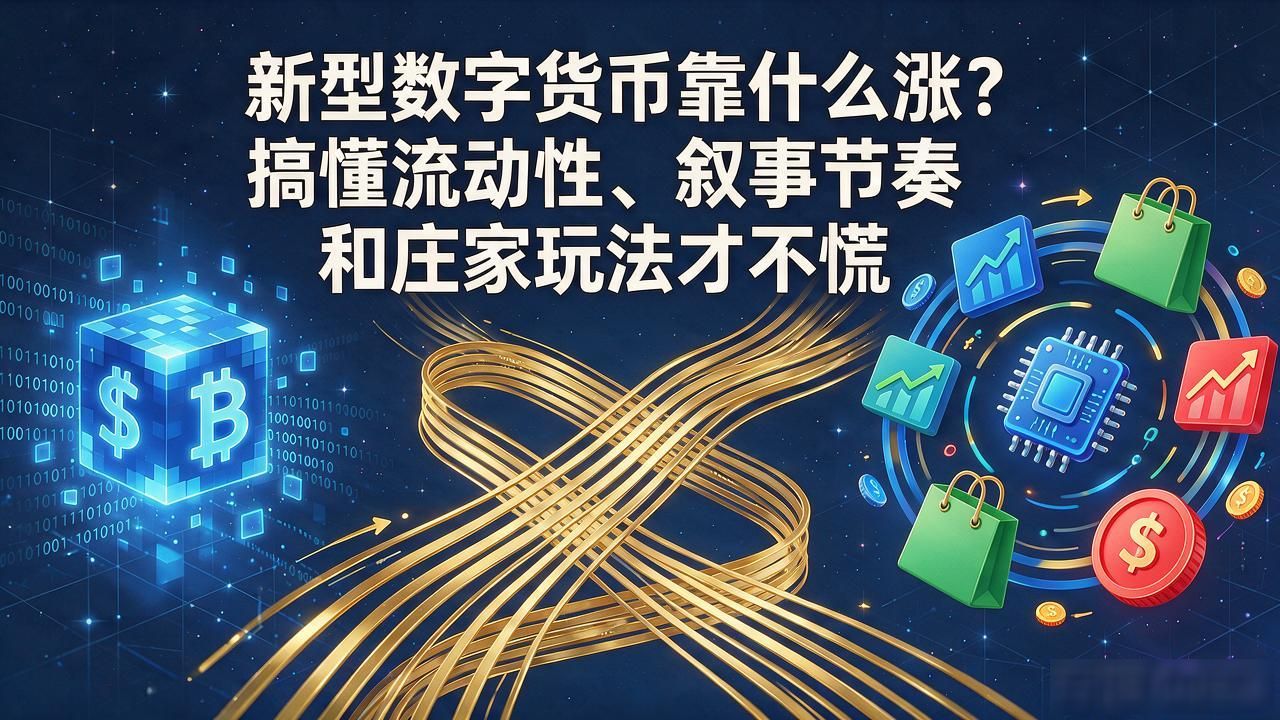 新型数字货币靠什么涨？搞懂流动性、叙事节奏和庄家玩法才不慌