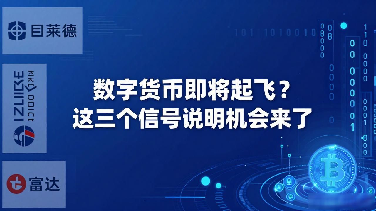 数字货币即将起飞？这三个信号说明机会来了