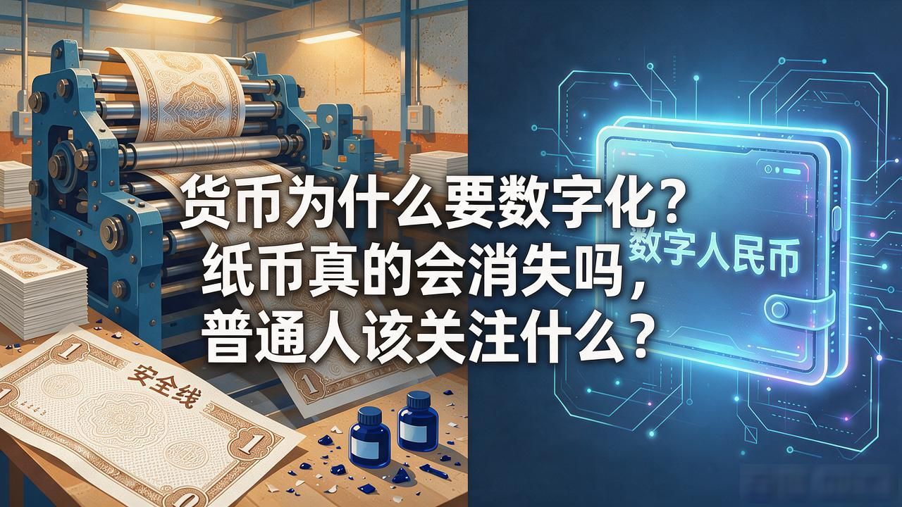 货币为什么要数字化？纸币真的会消失吗，普通人该关注什么