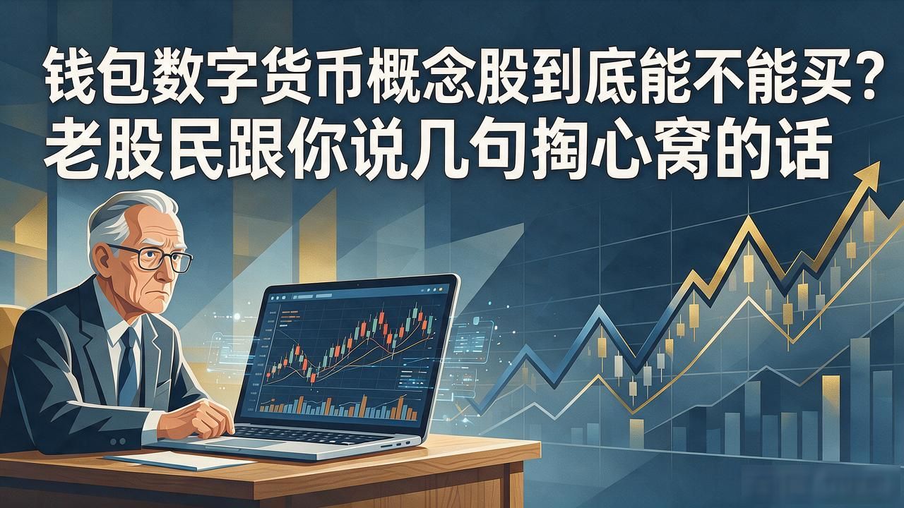 钱包数字货币概念股到底能不能买？老股民跟你说几句掏心窝的话